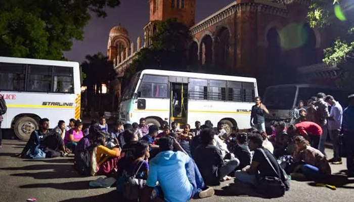 പൗരത്വ ഭേദഗതി നിയമം: മദ്രാസ് സര്‍വ്വകലാശാല വിദ്യാര്‍ത്ഥികളെ അറസ്റ്റ് ചെയ്തു