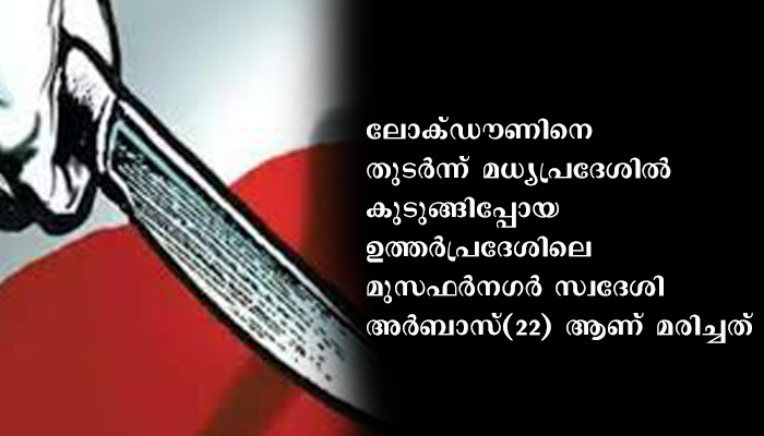 മോഷണശ്രമം ചെറുക്കുന്നതിനിടെ തൊഴിലാളി കുത്തേറ്റുമരിച്ചു