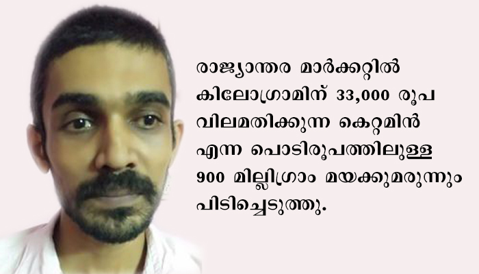 പെരുമ്പാവൂരില്‍ കോളേജ് വിദ്യാര്‍ഥികള്‍ക്കും ഇതരസംസ്ഥാന തൊഴിലാളികള്‍ക്കും കഞ്ചാവ് വില്‍പന നടത്തിയ യുവാവിനെ അറസ്റ്റ് ചെയ്തു