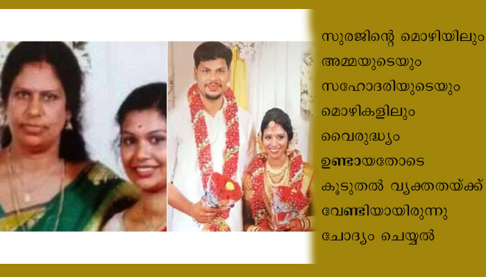 ഉത്ര കൊലപാതക കേസില്‍ കൂടുതല്‍ തെളിവുകള്‍ കണ്ടെത്തി പോലീസ്; അമ്മയും സഹോദരിയും അറസ്റ്റിലായേക്കും