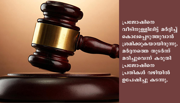 യുവതിയെക്കൊണ്ട് യുവാവിനെ വിളിച്ചു വരുത്തി കൊലപ്പെടുത്തുവാൻ ശ്രമിച്ച സംഭവത്തിൽ സഹോദരങ്ങൾ ഉൾപ്പെടെ അഞ്ച് പ്രതികൾക്ക് 20 വർഷത്തെ തടവ് ശിക്ഷ.