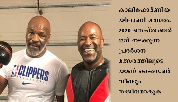 ബോക്സിങ് ഇതിഹാസം ടൈസൺ വീണ്ടും ഇടിക്കൂട്ടിലെത്തും