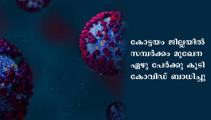 കോട്ടയം ജില്ലയില്‍ സമ്പര്‍ക്കത്തിലൂടെ ഏഴു പേര്‍ക്കു കൂടി രോഗബാധ