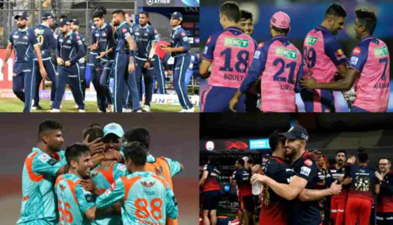 ഗുജറാത്ത്, രാജസ്ഥാന്‍, ലഖ്നൗ, ബാംഗ്ലൂര്‍ ഐ.പി.എല്‍. പ്ലേ ഓഫില്‍