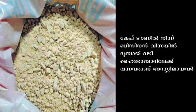 രാജീവ് ഗാന്ധി വിമാനത്താവളത്തില്‍ നിന്ന് 80 കോടി കൊക്കെയ്നുമായി വിദേശ പൗരന്മാര്‍ പിടിയില്‍