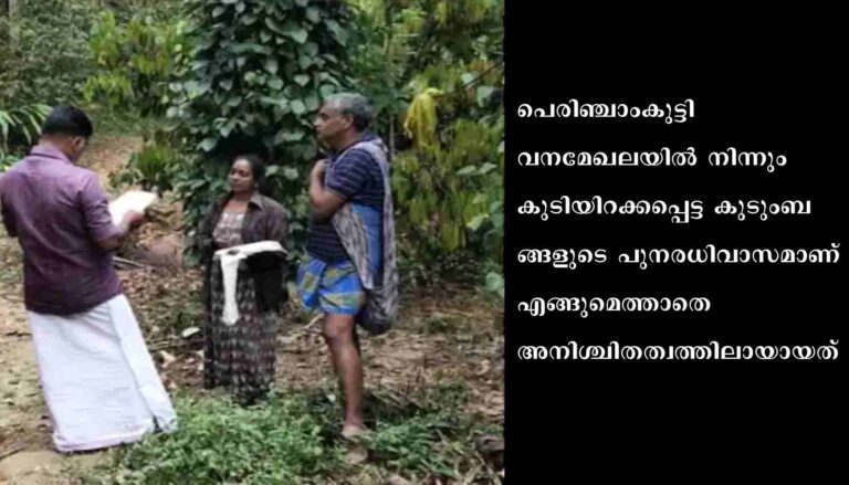ഇടുക്കിയിലെ ആദിവാസി ജനത നേരിടുന്ന ഭൂപ്രശ്നത്തിൽ സർക്കാർ ഇടപെടണമെന്ന് സിപിഐ മണ്ഡലം പ്രസിഡന്റ് പി പളനിവേൽ