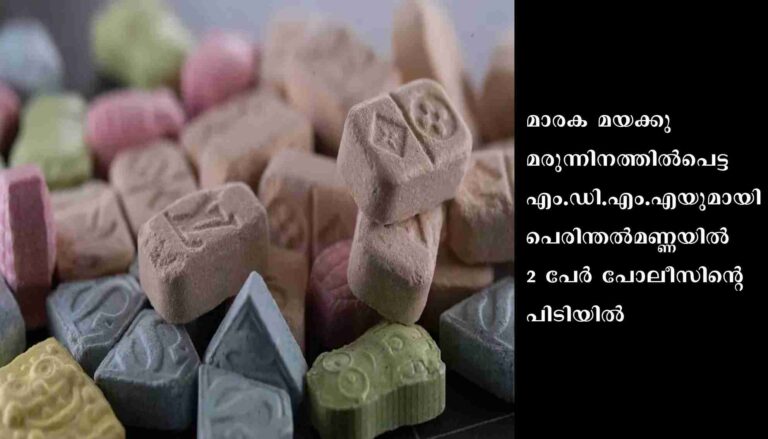 പെരിന്തല്‍മണ്ണയില്‍ 61 ഗ്രാം എം.ഡി.എം.എയുമായി രണ്ടുപേര്‍ പിടിയില്‍