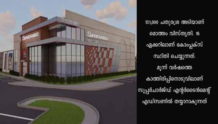 സൂപ്പർചാർജ്ഡ് എന്റർടെയ്ൻമെന്റ് ന്യൂ ജഴ്സിയിലും, ഉദ്ഘാടനം 16ന്