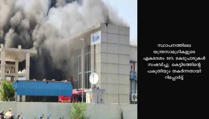 ആപ്പിൾ വിതരണക്കാരായ ഫോക്‌സ്‌ലിങ്കിന്റെ യൂണിറ്റിൽ വൻ തീപിടിത്തം; ഉൽപ്പാദനം നിർത്തിവച്ചു
