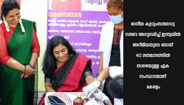 വനിതാദിനം : സൗജന്യ ഹീമോഗ്ലോബിൻ പരിശോധനയും ഫ്ലാഷ് മോബും സംഘടിപ്പിച്ചു