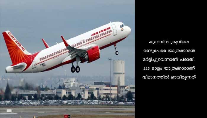 ജീവനക്കാരനോട് യാത്രക്കാരന്റെ മോശം പെരുമാറ്റം : എയർ ഇന്ത്യ വിമാനം തിരിച്ചിറക്കി