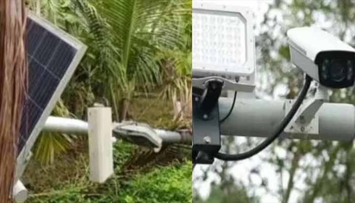 പാലക്കാട് AI ക്യാമറ സ്ഥാപിച്ച പോസ്റ്റ് വാഹനം ഇടിച്ച് തകർന്നു