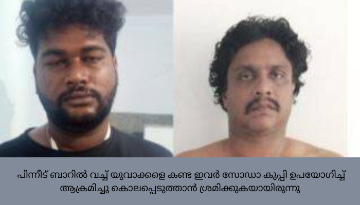 യുവാക്കളെ കൊലപ്പെടുത്താൻ ശ്രമിച്ച കേസിൽ രണ്ടുപേർ അറസ്റ്റിൽ