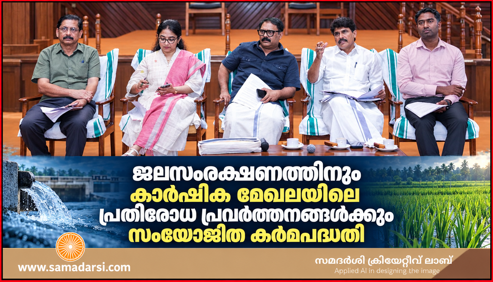 ജലസംരക്ഷണത്തിനും കാർഷിക മേഖലയിലെ പ്രതിരോധ പ്രവർത്തനങ്ങൾക്കും സംയോജിത കർമപദ്ധതി